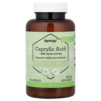 Vitacost, Synergy®, Caprylic Acid With Calcium Magnesium & Zinc, 100 Capsules
