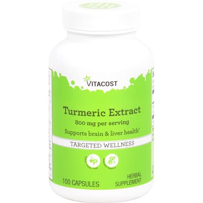 Vitacost, Turmeric Extract, 100 Capsules (400 mg per Capsule)