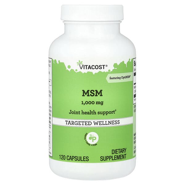 Vitacost, MSM, 1,000 mg, 120 Capsules — product photo 1