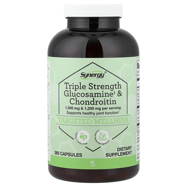 Vitacost, Synergy®, Triple Strength Glucosamine & Chondroitin, 360 Capsules — product photo 1