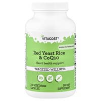 Vitacost, Arroz de levadura roja y CoQ10, 240 cápsulas vegetales