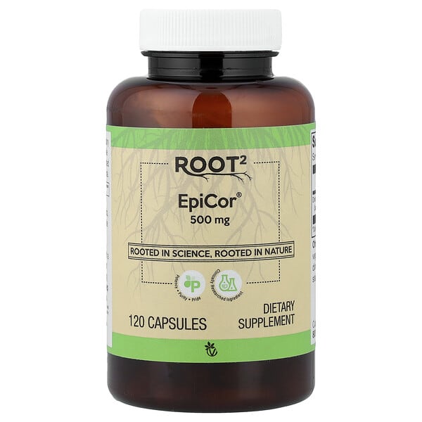 Vitacost, Root2, EpiCor®, 500 mg, 120 Capsules — product photo 1