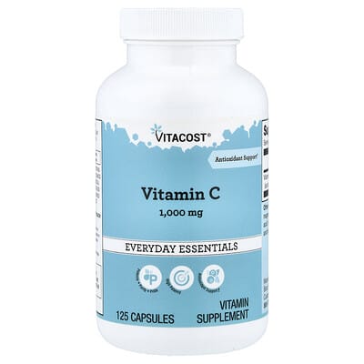 Vitacost, Vitamin C, 1000 mg, 125 Capsules