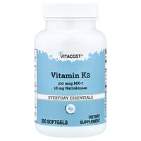 Vitacost, Vitamin K2, MK-7 With Nattokinase, 200 Capsules