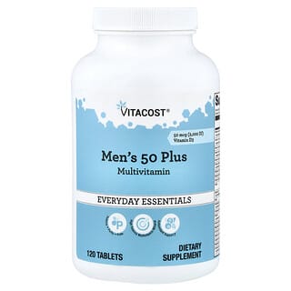 Vitacost, Men's 50 Plus Multivitamin, 120 Tablets