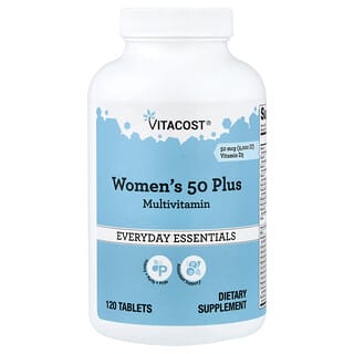 Vitacost, Everyday Essentials, Women's 50 Plus Multivitamin, 120 Tablets