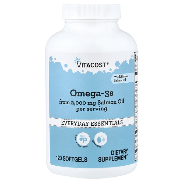 Vitacost, Omega-3s, 120 Softgels