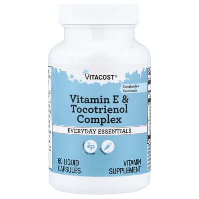 Vitacost, Vitamin E & Tocotrienol Complex, 60 Liquid Capsules