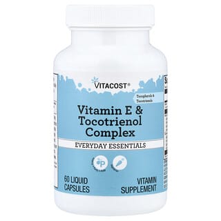 Vitacost, Vitamin E & Tocotrienol Complex, 60 Liquid Capsules
