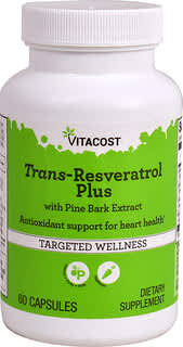 Vitacost, Trans-Resveratrol Plus, 60 Capsules