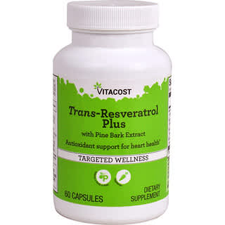 Vitacost, Trans-Resveratrol Plus, 60 Capsules