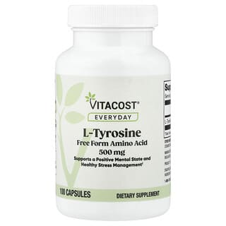 Vitacost, Everyday, L-Tyrosine, 500 mg, 100 Capsules