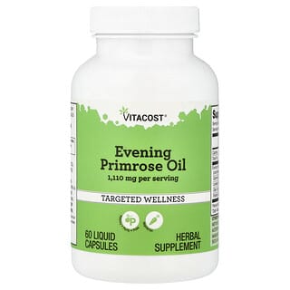 Vitacost, Evening Primrose Oil, 60 Liquid Capsules