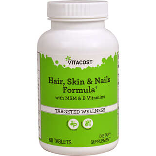 Vitacost, Hair, Skin & Nails Formula with MSM and B Vitamins, 60 Tablets
