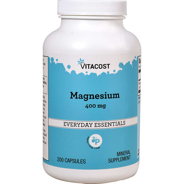 Vitacost, Magnesium, 400 mg, 200 Capsules