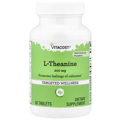 Vitacost, L-Theanine, 60 Tablets