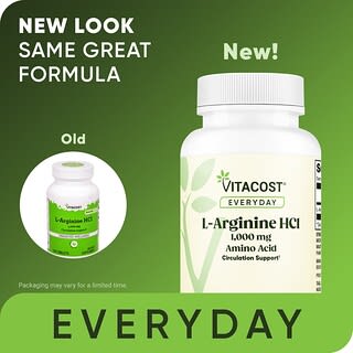 Vitacost, L-Arginine, 1,000 mg, 100 Tablets