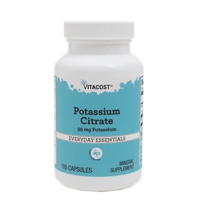 Vitacost, Potassium Citrate, 99 mg, 180 Capsules