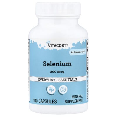 Vitacost, Selenium, 200 mcg, 100 Capsules