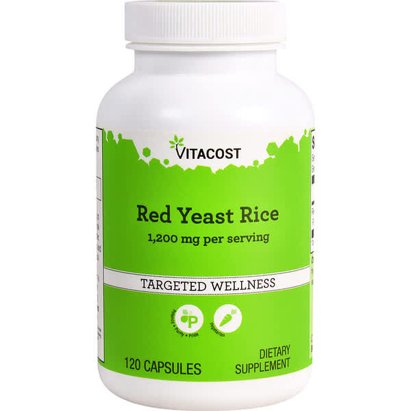 Vitacost, Red Yeast Rice, 120 Capsules (600 mg per Capsule) — product photo 1