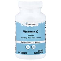 Vitacost, Everyday Essentials, Vitamin C Including Rose Hips Extract, 100 Tablets