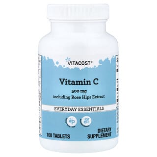 Vitacost, витамин C с экстрактом шиповника, 100 таблеток