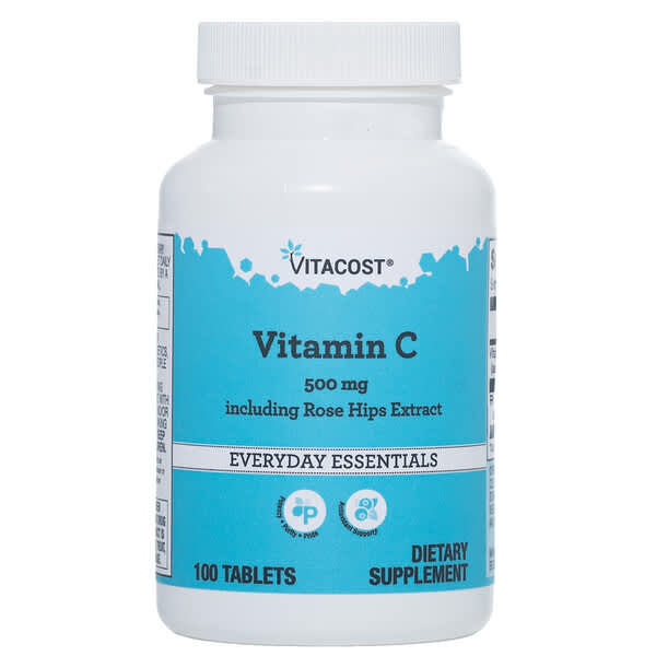 Vitacost, 로즈힙 추출물을 포함한 비타민C, 100정