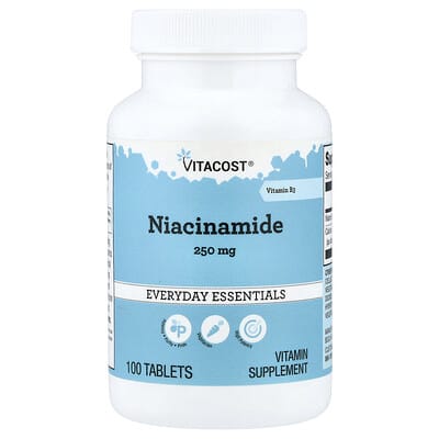 Vitacost, Niacinamide, 100 Tablets