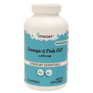 Vitacost, Omega-3 Fish Oil‡ Lemon, 1000 mg, 150 Softgels