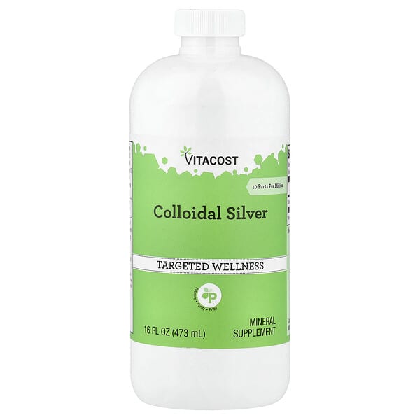 Vitacost, Plata coloidal, 473 ml (16 oz. líq.)
