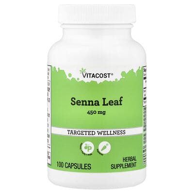 Vitacost, Senna Leaf, 450 mg, 100 Capsules