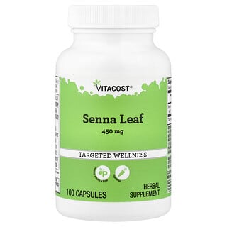 Vitacost, Senna Leaf, 450 mg, 100 Capsules