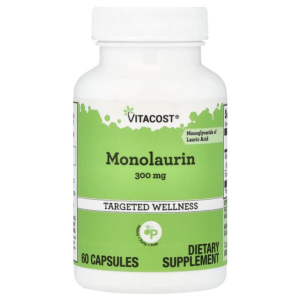 Vitacost, Monolaurin, 60 Cápsulas