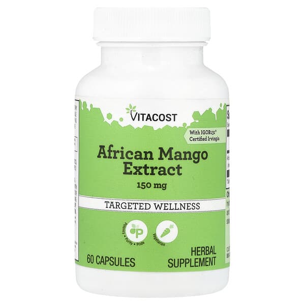 Vitacost, African Mango Extract, 150 mg, 60 Capsules