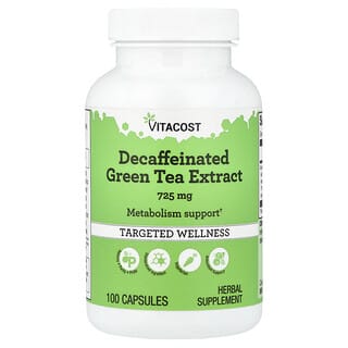 Vitacost, Decaffeinated Green Tea Extract, 725 mg, 100 Capsules