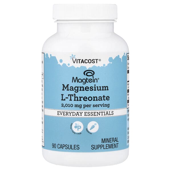 Vitacost, Magtein®, Magnesium L-Threonate, 90 Capsules (670 mg per Capsule) — product photo 1