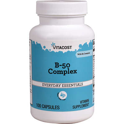 Vitacost, Vitamin B-50 Complex, 100 Capsules
