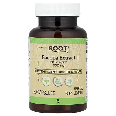 Vitacost, Root2, Bacopa Extract With BaCognize®, 300 mg, 60 Capsules