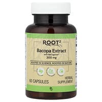 Vitacost, Root2, Extrato de Bacopa com BaCognize®, 300 mg, 60 Cápsulas
