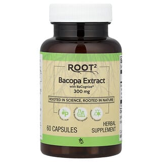 Vitacost, Root2, Bacopa Extract With Bacognize®, 300 mg, 60 Capsules