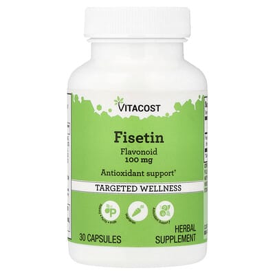 Vitacost, Fisetin Flavonoid, 100 mg, 30 Capsules