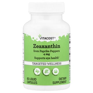 Vitacost, Zeaksantin, 60 Kapsul Cair