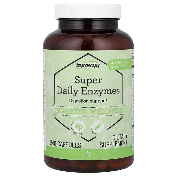 Vitacost, Synergy®, Super Daily Enzymes, 240 Capsules — product photo 1