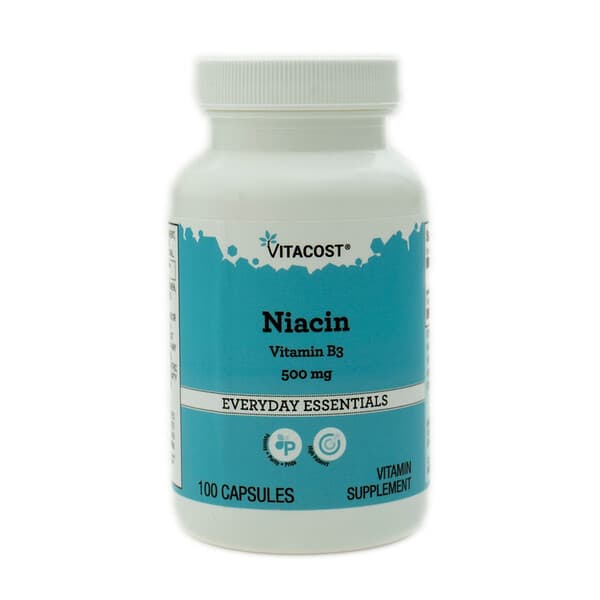 Vitacost, Niacin, 500 mg, 100 Capsules — product photo 1