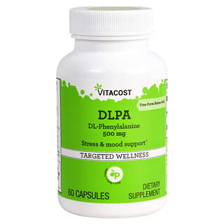 Vitacost, DLPA, 500 mg, 60 Capsules