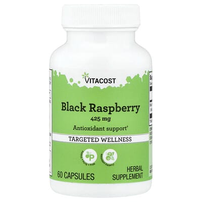 Vitacost, Black Raspberry, 425 mg, 60 Capsules