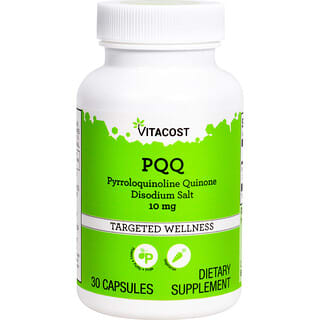 Vitacost, PQQ Pyrroloquinoline Quinone Disodium Salt, 10 mg, 30 Capsules