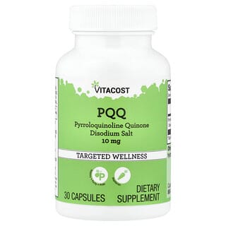 Vitacost, PQQ Pyrroloquinoline Quinone Disodium Salt, 10 mg, 30 Capsules