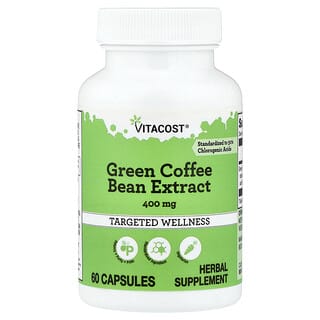 Vitacost, Green Coffee Bean Extract, 400 mg, 60 Capsules