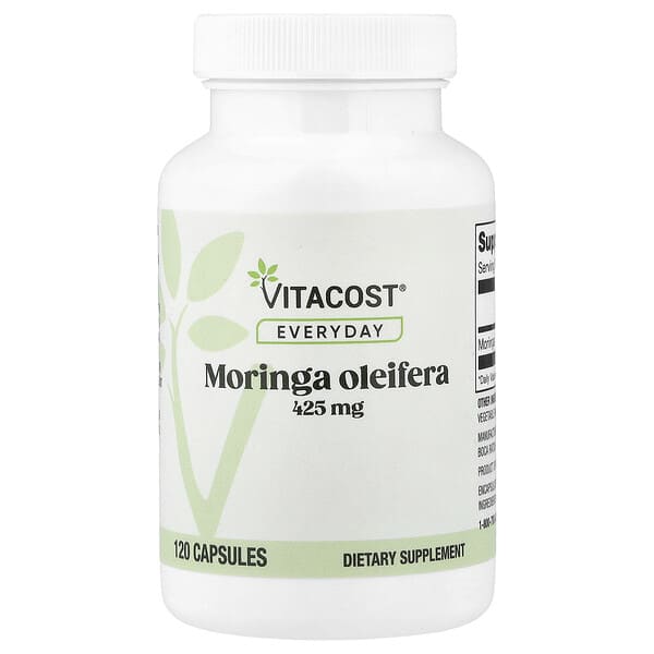Vitacost, 에브리데이, 모링가올레이페라, 425mg, 캡슐 120정